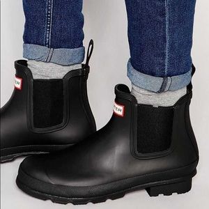 Men's Hunter waterproof Chelsea dark sole boot